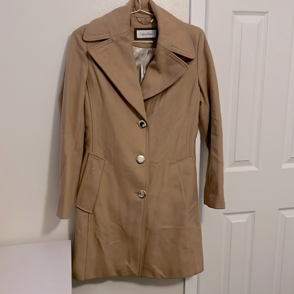 Calvin Klein tailored wool coat